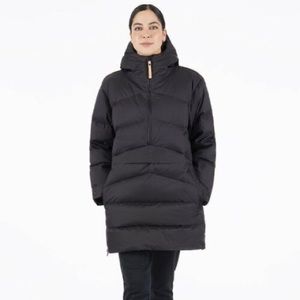 Indygena Women's Simonetta Half-Zip Coat Black